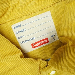 SUPREME シュプリーム 11AW Corduroy Coaches Jacket コーデュロイコーチジャケット 黄 Size 【L】 【中古品-良い】 20825842