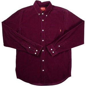 SUPREME シュプリーム 14AW Heavy Corduroy Shirt コーデュロイシャツ 赤 Size 【M】 【中古品-非常に良い】 20825845