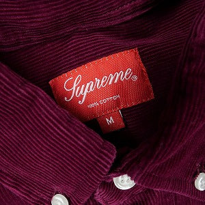 SUPREME シュプリーム 14AW Heavy Corduroy Shirt コーデュロイシャツ 赤 Size 【M】 【中古品-非常に良い】 20825845