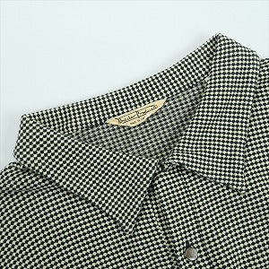 At Last ＆ Co アットラスト/BUTCHER PRODUCTS ブッチャープロダクツ SPORTS POLO L-S HOUNDSTOOTH ポロシャツ 黒 Size 【38】 【中古品-良い】 20825848