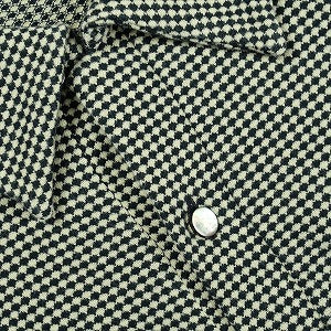 At Last ＆ Co アットラスト/BUTCHER PRODUCTS ブッチャープロダクツ SPORTS POLO L-S HOUNDSTOOTH ポロシャツ 黒 Size 【38】 【中古品-良い】 20825848