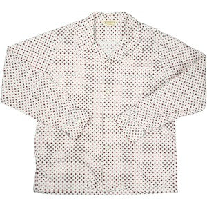 At Last ＆ Co アットラスト/BUTCHER PRODUCTS ブッチャープロダクツ CREST SHIRT L-S 長袖シャツ 白赤 Size 【15】 【中古品-非常に良い】 20825850