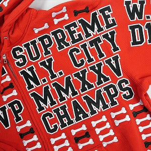 SUPREME シュプリーム 25FW League Champs Zip Up Hooded Sweatshirt Red ジップパーカー 赤 Size 【M】 【新古品・未使用品】 20825905