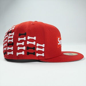 SUPREME シュプリーム 25FW Bones Box Logo New Era Red キャップ 赤 Size 【7　1/2(L)】 【新古品・未使用品】 20825906