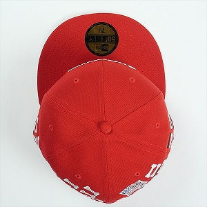 SUPREME シュプリーム 25FW Bones Box Logo New Era Red キャップ 赤 Size 【7　1/2(L)】 【新古品・未使用品】 20825906