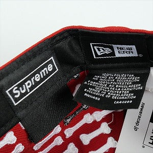 SUPREME シュプリーム 25FW Bones Box Logo New Era Red キャップ 赤 Size 【7　1/2(L)】 【新古品・未使用品】 20825906