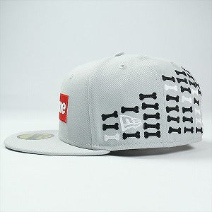 SUPREME シュプリーム 25FW Bones Box Logo New Era Grey キャップ 灰 Size 【7　1/8(XS)】 【新古品・未使用品】 20825907