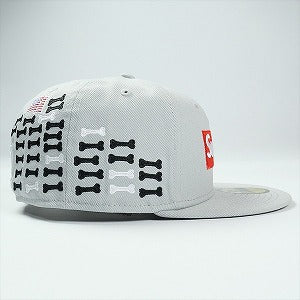 SUPREME シュプリーム 25FW Bones Box Logo New Era Grey キャップ 灰 Size 【7　1/8(XS)】 【新古品・未使用品】 20825907