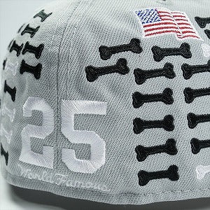 SUPREME シュプリーム 25FW Bones Box Logo New Era Grey キャップ 灰 Size 【7　1/8(XS)】 【新古品・未使用品】 20825907
