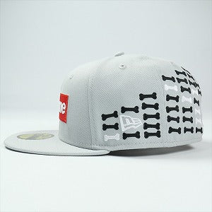SUPREME シュプリーム 25FW Bones Box Logo New Era Grey キャップ 灰 Size 【7　3/8(M)】 【新古品・未使用品】 20825909