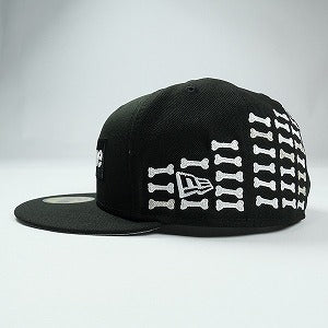 SUPREME シュプリーム 25FW Bones Box Logo New Era Black キャップ 黒 Size 【7　3/8(M)】 【新古品・未使用品】 20825910