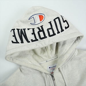 SUPREME シュプリーム 17AW Champion Arc Logo Zip Up Sweat パーカー 灰 Size 【L】 【中古品-良い】 20825976