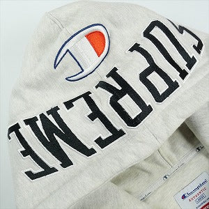 SUPREME シュプリーム 17AW Champion Arc Logo Zip Up Sweat パーカー 灰 Size 【L】 【中古品-良い】 20825976