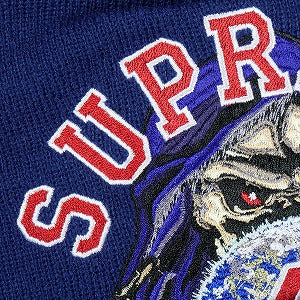 SUPREME シュプリーム 23AW Peace Embroidered Beanie Navy ビーニー 紺 Size 【フリー】 【新古品・未使用品】 20826018