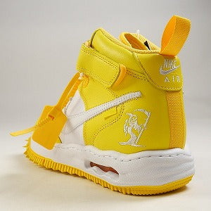 OFF WHITE オフホワイト ×NIKE Air Force 1 Mid SP LTHR White and Varsity Maize DR0500-101 スニーカー 黄 Size 【28.5cm】 【新古品・未使用品】 20826028