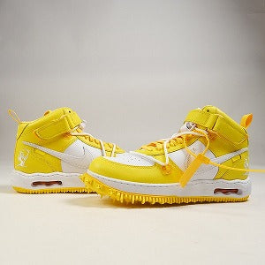 OFF WHITE オフホワイト ×NIKE Air Force 1 Mid SP LTHR White and Varsity Maize DR0500-101 スニーカー 黄 Size 【28.5cm】 【新古品・未使用品】 20826028