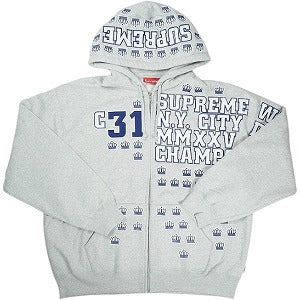 SUPREME シュプリーム 25FW League Champs Zip Up Hooded Sweatshirt Heather Grey ジップパーカー 灰 Size 【L】 【新古品・未使用品】 20826047