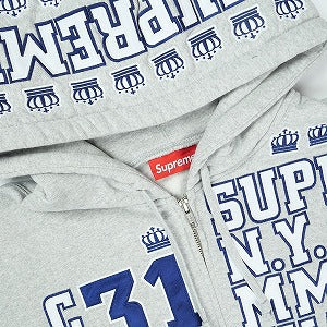 SUPREME シュプリーム 25FW League Champs Zip Up Hooded Sweatshirt Heather Grey ジップパーカー 灰 Size 【L】 【新古品・未使用品】 20826047