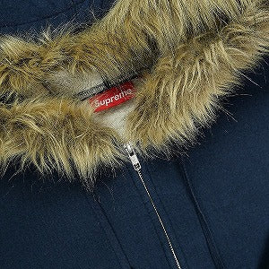 SUPREME シュプリーム 25FW Faux Fur Zip Up Hooded Sweatshirt Navy ジップパーカー 紺 Size 【L】 【新古品・未使用品】 20826057