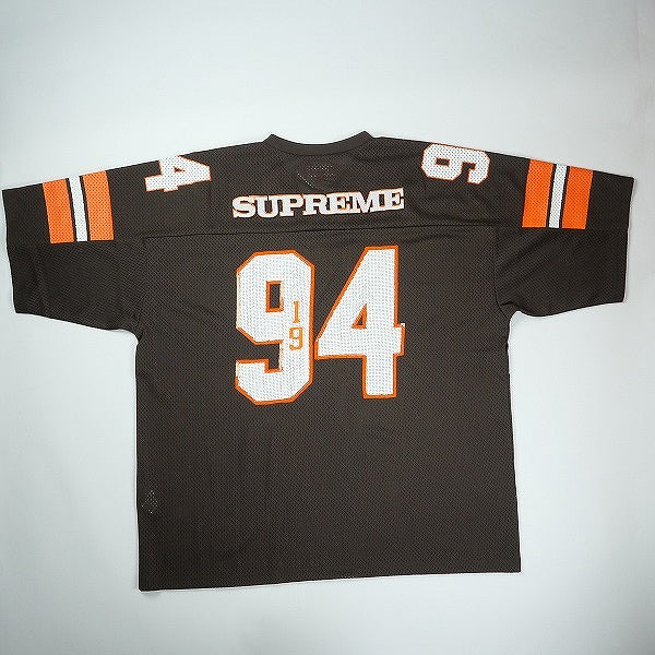 SUPREME シュプリーム 25FW Sequin Football Jersey Brown フットボールジャージ 茶 Size 【XL】 【新古品・未使用品】 20826059
