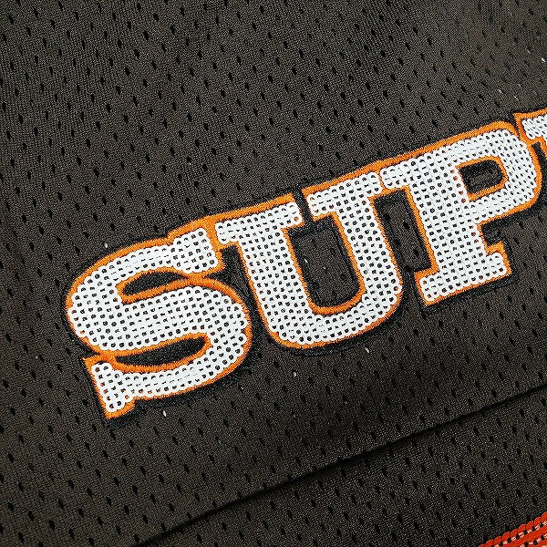 SUPREME シュプリーム 25FW Sequin Football Jersey Brown フットボールジャージ 茶 Size 【XL】 【新古品・未使用品】 20826059