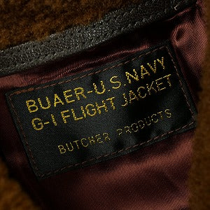 At Last ＆ Co アットラスト/BUTCHER PRODUCTS ブッチャープロダクツ G-1 FLIGHT JACKET フライトジャケット 茶 Size 【42】 【中古品-非常に良い】 20826164