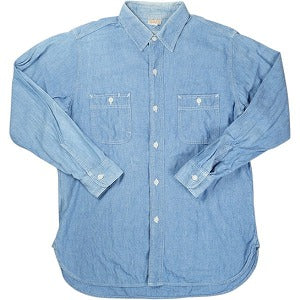 At Last ＆ Co アットラスト/BUTCHER PRODUCTS ブッチャープロダクツ WORK CHAMBRAY SHIRT 長袖シャツ インディゴ Size 【15.5】 【中古品-良い】 20826170