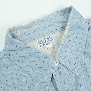 At Last ＆ Co アットラスト/BUTCHER PRODUCTS ブッチャープロダクツ PRINT WORK SHIRT 長袖シャツ 水色 Size 【15.5】 【中古品-良い】 20826171