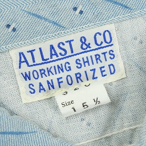 At Last ＆ Co アットラスト/BUTCHER PRODUCTS ブッチャープロダクツ PRINT WORK SHIRT 長袖シャツ 水色 Size 【15.5】 【中古品-良い】 20826171