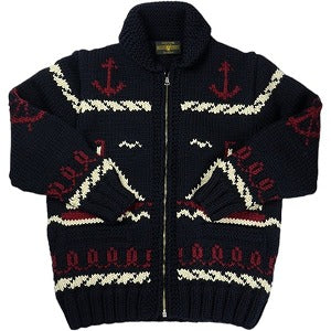 At Last ＆ Co アットラスト/BUTCHER PRODUCTS ブッチャープロダクツ SHIPS AHOY HAND MAID KNIT ニットセーター 紺 Size 【フリー】 【中古品-非常に良い】 20826173