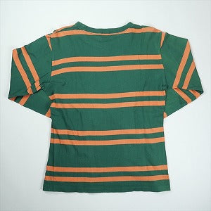 At Last ＆ Co アットラスト/BUTCHER PRODUCTS ブッチャープロダクツ BORDER TEE L-S GREEN/ORANGE ロンT 緑 Size 【38】 【中古品-良い】 20826191