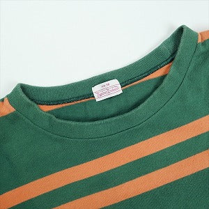 At Last ＆ Co アットラスト/BUTCHER PRODUCTS ブッチャープロダクツ BORDER TEE L-S GREEN/ORANGE ロンT 緑 Size 【38】 【中古品-良い】 20826191
