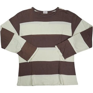At Last ＆ Co アットラスト/BUTCHER PRODUCTS ブッチャープロダクツ WIDE BORDER TEE L-S ロンT 茶 Size 【40】 【中古品-良い】 20826192