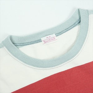 At Last ＆ Co アットラスト/BUTCHER PRODUCTS ブッチャープロダクツ WIDE BORDER TEE L-S ロンT 白赤 Size 【40】 【中古品-良い】 20826193