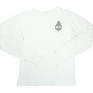 At Last ＆ Co アットラスト/BUTCHER PRODUCTS ブッチャープロダクツ POCKET TEE L-S PRINT ロンT 白 Size 【40】 【中古品-良い】 20826195