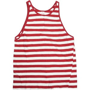 At Last ＆ Co アットラスト/BUTCHER PRODUCTS ブッチャープロダクツ TANK TOP WHITE-RED タンクトップ 白赤 Size 【L】 【中古品-良い】 20826197