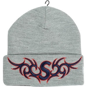 SUPREME シュプリーム 25FW New Era Tribal S Logo Beanie Heather Grey ビーニー 灰 Size 【フリー】 【新古品・未使用品】 20826234