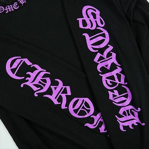 CHROME HEARTS クロム・ハーツ NECK LOGO POCKET L/S TEE BLACK/PINK ロンT 黒 Size 【L】 【新古品・未使用品】 20826247