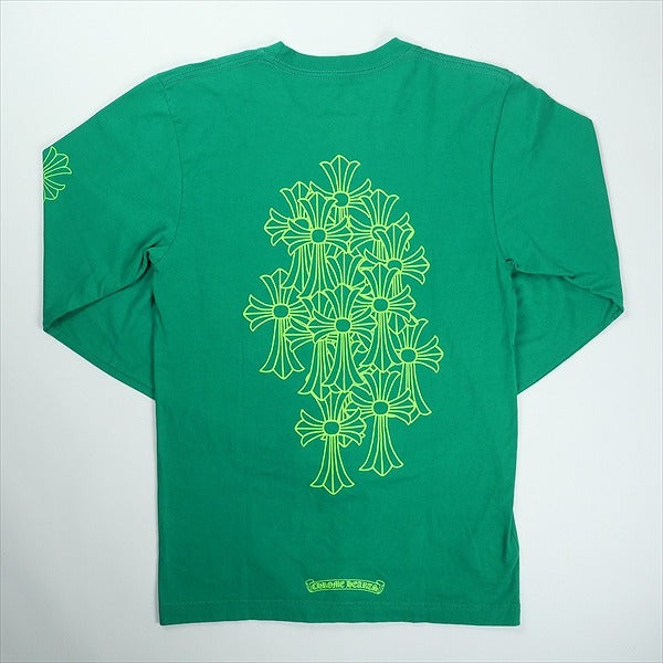 CHROME HEARTS クロム・ハーツ CEMETERY CROSS LS TEE GREEN ロンT 緑 Size 【S】 【中古品-ほぼ新品】 20826327