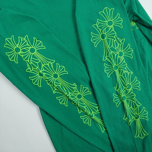 CHROME HEARTS クロム・ハーツ CEMETERY CROSS LS TEE GREEN ロンT 緑 Size 【S】 【中古品-ほぼ新品】 20826327
