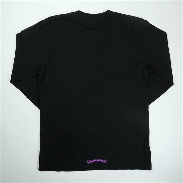 CHROME HEARTS クロム・ハーツ NECK LOGO LS POCKET L/S TEE BLACK/PINK ロンT 黒 Size 【L】 【新古品・未使用品】 20826328