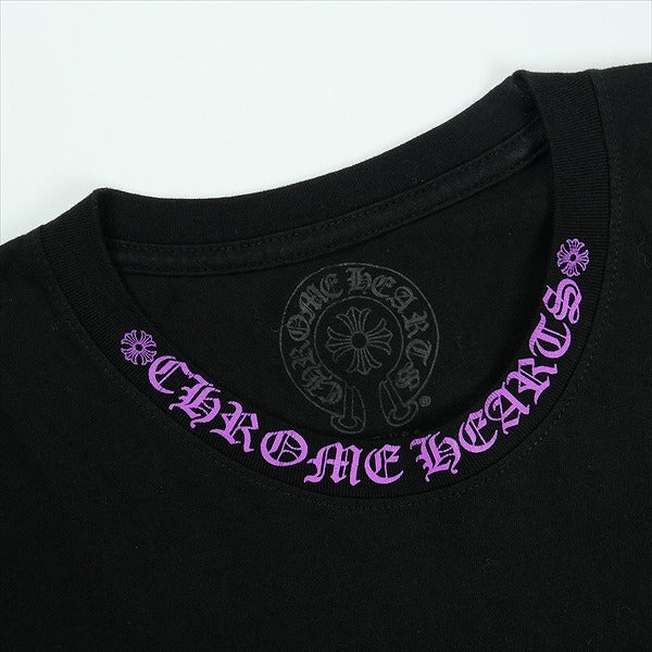 CHROME HEARTS クロム・ハーツ NECK LOGO LS POCKET L/S TEE BLACK/PINK ロンT 黒 Size 【L】 【新古品・未使用品】 20826328