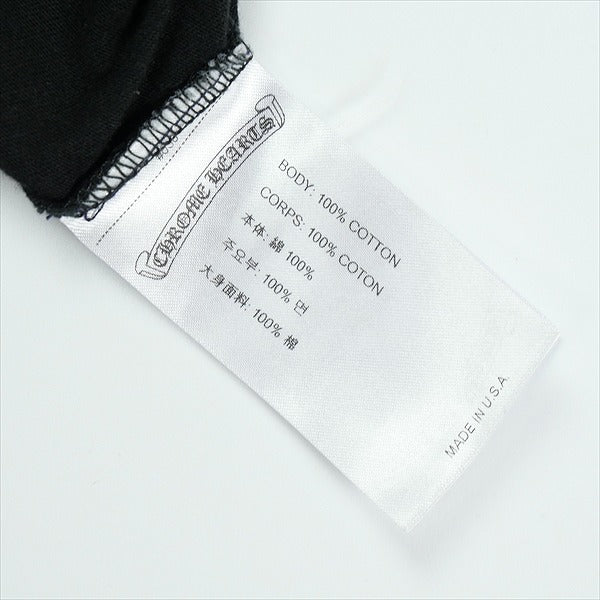 CHROME HEARTS クロム・ハーツ NECK LOGO LS POCKET L/S TEE BLACK/PINK ロンT 黒 Size 【L】 【新古品・未使用品】 20826328