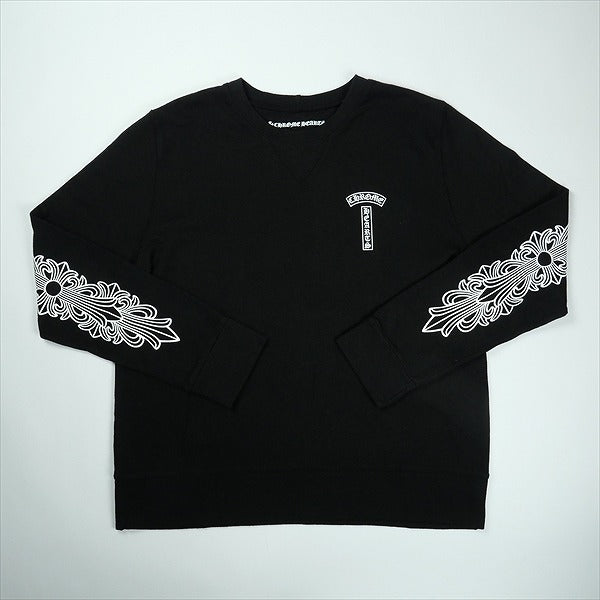 CHROME HEARTS クロム・ハーツ T-BAR HORSESHOE CREWNECK BLACK スウェット 黒 Size 【L】 【新古品・未使用品】 20826329