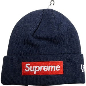 SUPREME シュプリーム 24AW New Era Box Logo Beanie Navy ボックスロゴビーニー 紺 Size 【フリー】 【新古品・未使用品】 20826347