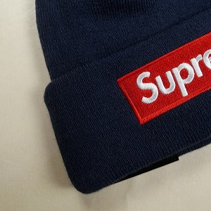 SUPREME シュプリーム 24AW New Era Box Logo Beanie Navy ボックスロゴビーニー 紺 Size 【フリー】 【新古品・未使用品】 20826347