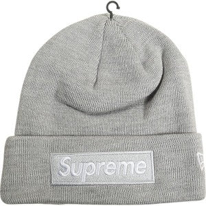 SUPREME シュプリーム 24AW New Era Box Logo Beanie Heather Grey ボックスロゴビーニー 灰 Size 【フリー】 【新古品・未使用品】 20826352