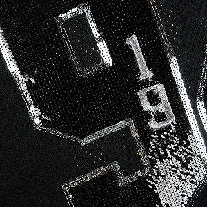 SUPREME シュプリーム 25FW Sequin Football Jersey Black フットボールジャージ 黒 Size 【XL】 【中古品-ほぼ新品】 20826568