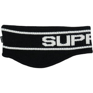 SUPREME シュプリーム 25FW Contrast Logo Headband Black