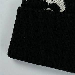 STUSSY ステューシー 25FW CUFF BEANIE OLD ENGLISH Black ビーニー 黒 Size 【フリー】 【新古品・未使用品】 20826685